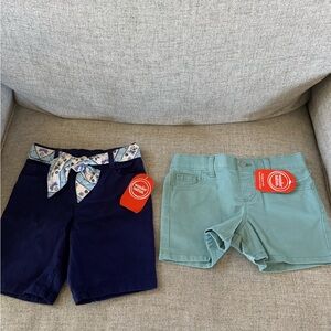 Wonder Nation Kids Shorts Set - Navy and Mint